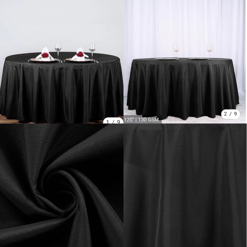 Round tablecloths 120”